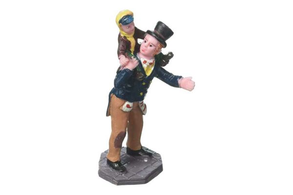 Padre e hijo a caballito