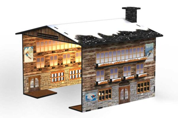 Casa Teleférico con leds