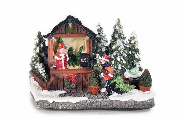 Puesto de Árboles de Navidad