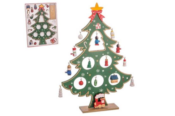 Árbol de Navidad con adornos