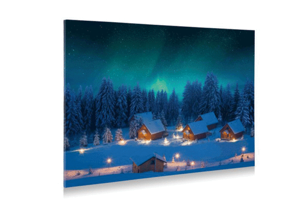 Fondo Paisaje "Aurora Boreal" con leds