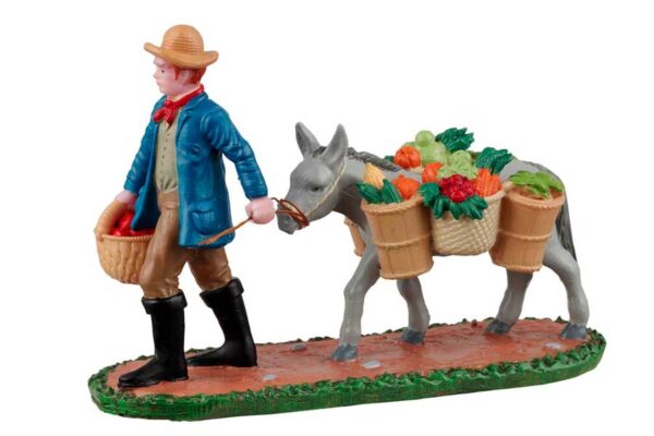 Vendedor ambulante en burro Lemax