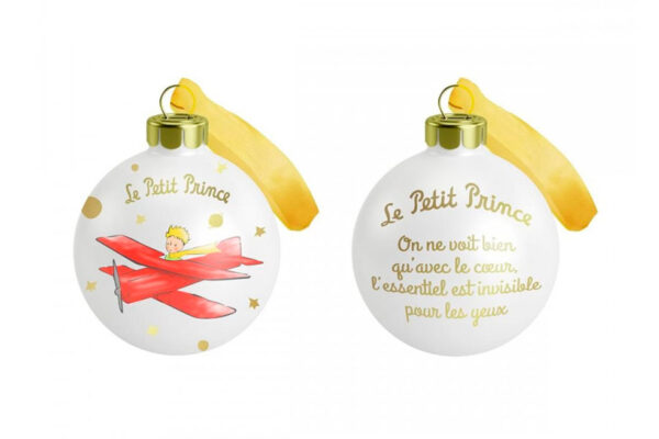 Bola de Navidad "Principito avión rojo"