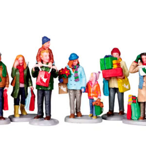Compras navideñas en familia