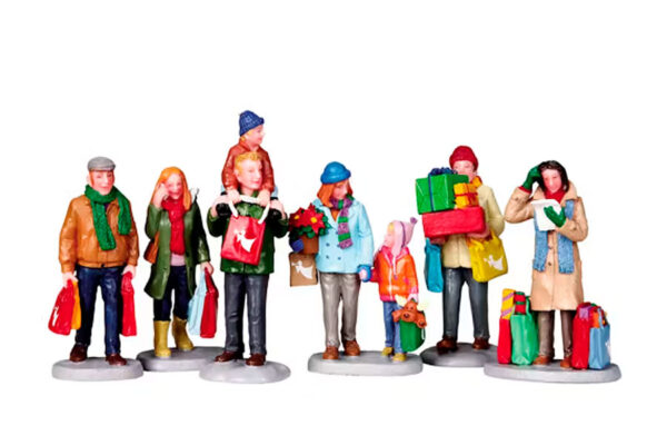 Compras navideñas en familia