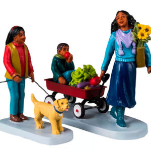 Comprando en el mercadillo