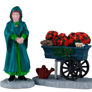 Vendedora ambulante de flores